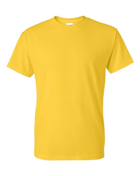 Gildan DryBlend T-Shirt Uomo 2 Pezzi Taglia L – Bianco E Arancione, Tessuto Traspirante