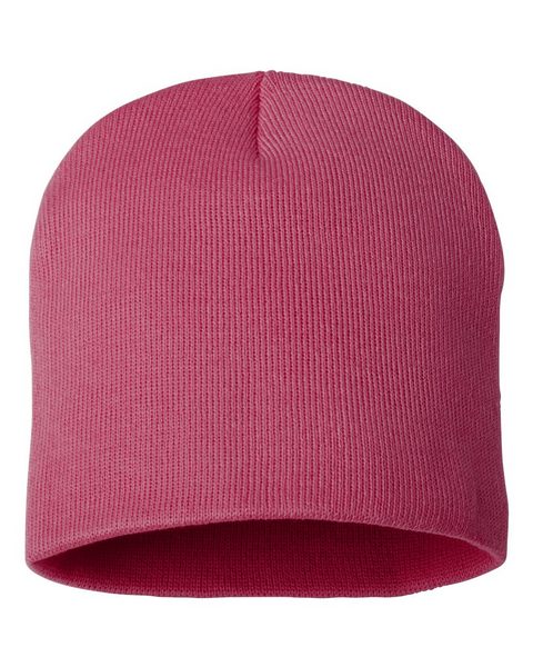 Sportsman 8-Inch Knit Beanie - One Size, 100% Acrylic (Gold & Heather Options)