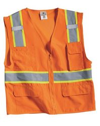 ML Kishigo 1163-1164 Solid Front Vest with Mesh Back