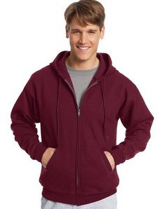 Hanes P180 Ecosmart Full-Zip Hooded Sweatshirt