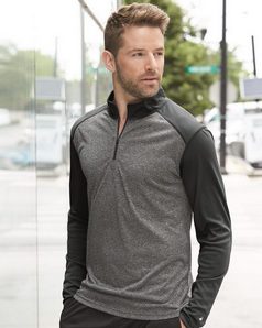 Badger 4394 Pro Heather Quarter-Zip Pullover