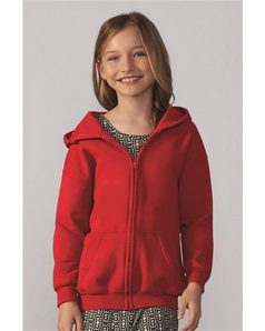 Gildan 18600B Heavy Blend Youth Full-Zip Hooded Sweatshirt