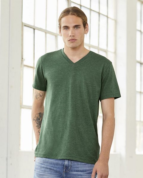 ShirtWholesaler :: Bella + Canvas 3415 Unisex Triblend Short Sleeve V ...